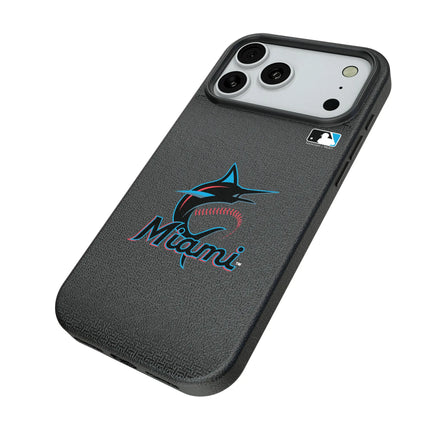 Miami Marlins Linen MagSafe Compatible Phone Case for Apple iPhone
