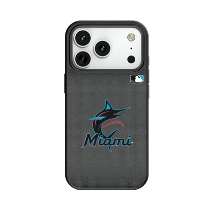 Miami Marlins Linen MagSafe Compatible Phone Case for Apple iPhone