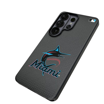 Miami Marlins Linen MagSafe Compatible Phone Case for Samsung Galaxy