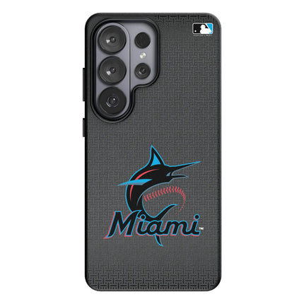 Miami Marlins Linen MagSafe Compatible Phone Case for Samsung Galaxy