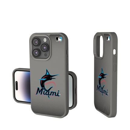 Miami Marlins Linen Soft Touch Phone Case for Apple iPhone