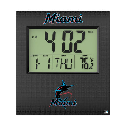 Miami Marlins Linen Wall Clock