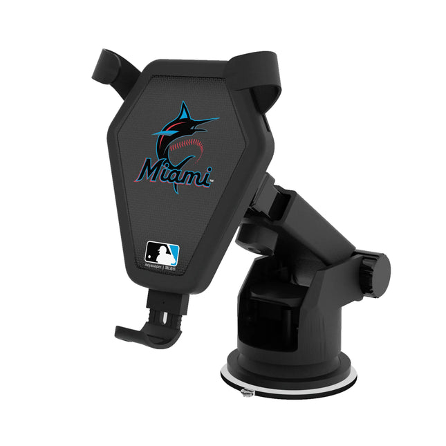 Miami Marlins Linen Wireless Car Charger