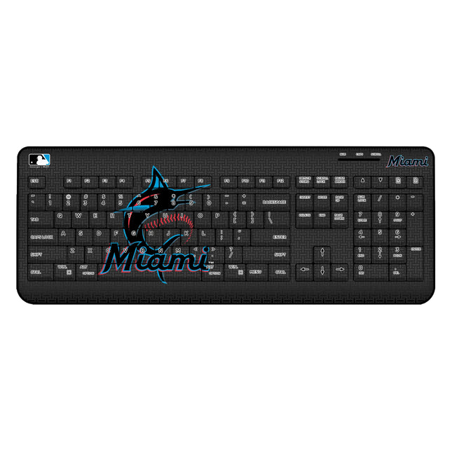 Miami Marlins Linen Wireless USB Keyboard