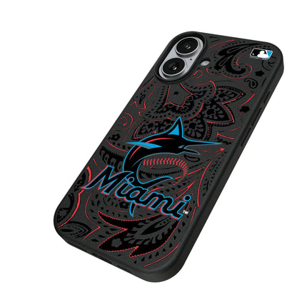Miami Marlins Paisley MagSafe Compatible Phone Case for Apple iPhone