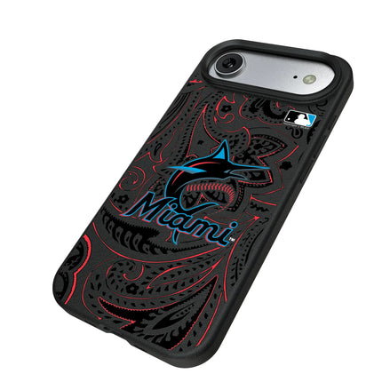 Miami Marlins Paisley MagSafe Compatible Phone Case for Apple iPhone