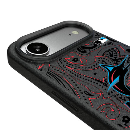 Miami Marlins Paisley MagSafe Compatible Phone Case for Apple iPhone