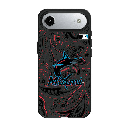 Miami Marlins Paisley MagSafe Compatible Phone Case for Apple iPhone