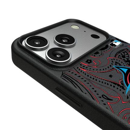 Miami Marlins Paisley MagSafe Compatible Phone Case for Apple iPhone
