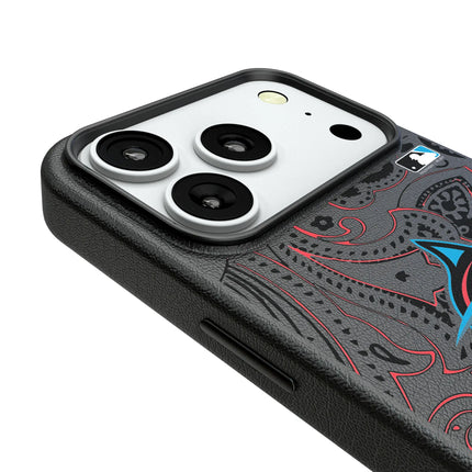 Miami Marlins Paisley MagSafe Compatible Phone Case for Apple iPhone