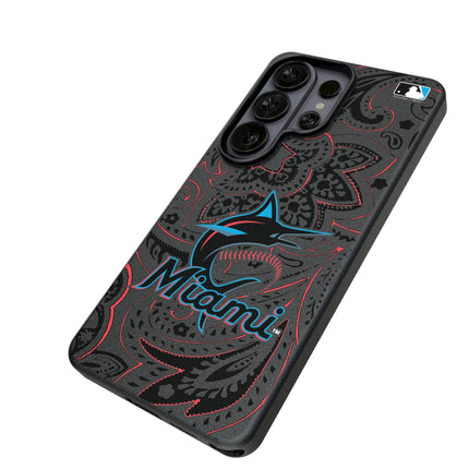 Miami Marlins Paisley MagSafe Compatible Phone Case for Samsung Galaxy
