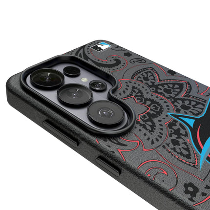 Miami Marlins Paisley MagSafe Compatible Phone Case for Samsung Galaxy