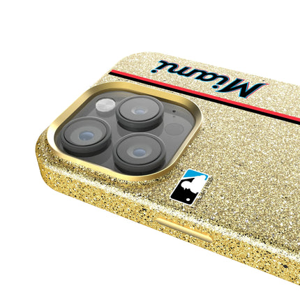 Miami Marlins Sidebar Bling Phone Case for Apple iPhone