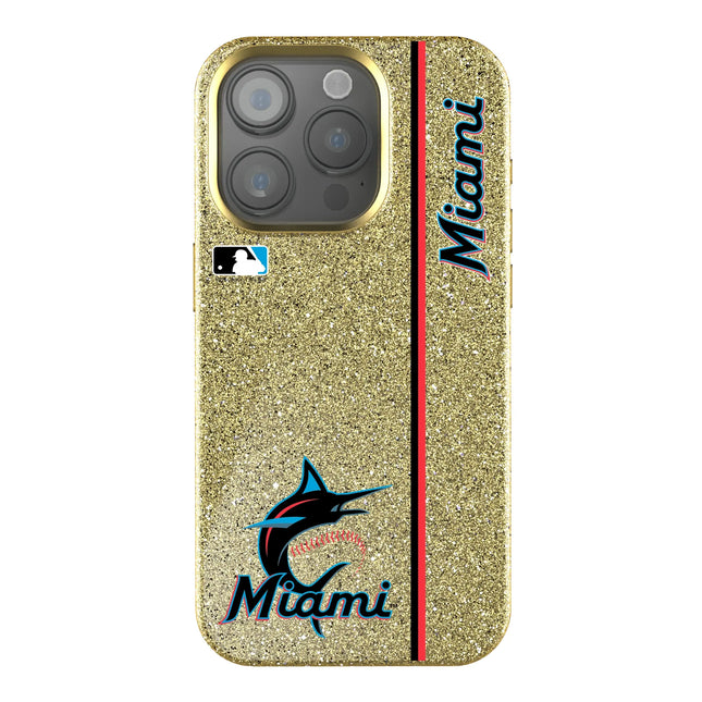 Miami Marlins Sidebar Bling Phone Case for Apple iPhone