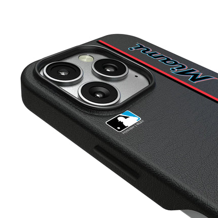 Miami Marlins Sidebar MagSafe Compatible Phone Case for Apple iPhone