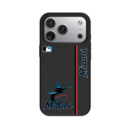 Miami Marlins Sidebar MagSafe Compatible Phone Case for Apple iPhone