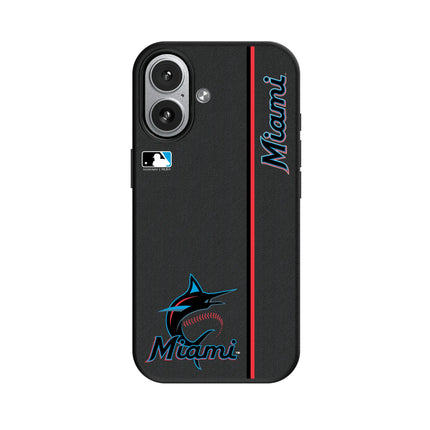 Miami Marlins Sidebar MagSafe Compatible Phone Case for Apple iPhone