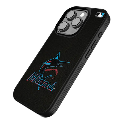 Miami Marlins Solid Bump Phone Case for Apple iPhone