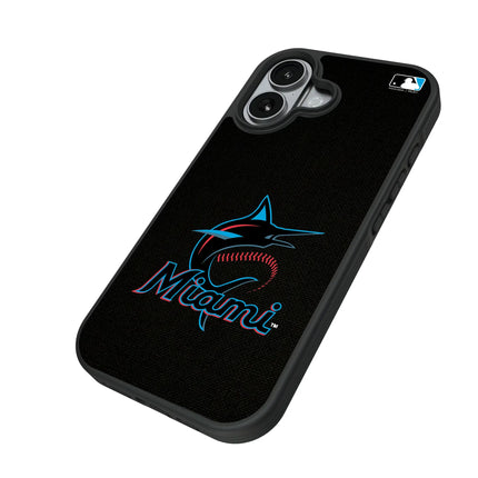 Miami Marlins Solid Bump Phone Case for Apple iPhone