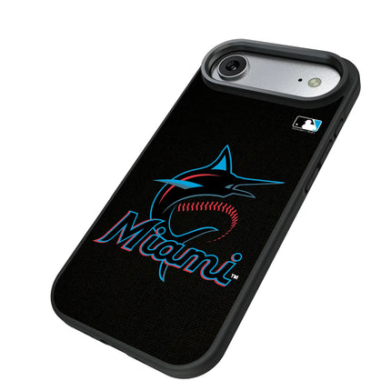 Miami Marlins Solid Bump Phone Case for Apple iPhone