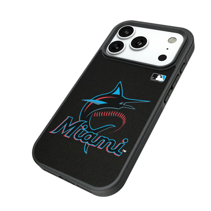 Miami Marlins Solid Bump Phone Case for Apple iPhone