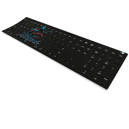 Miami Marlins Solid Curved Wireless Keyboard