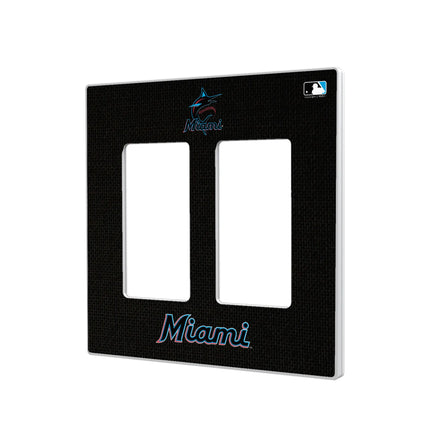 Miami Marlins Solid Hidden-Screw Light Switch Plate