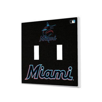 Miami Marlins Solid Hidden-Screw Light Switch Plate