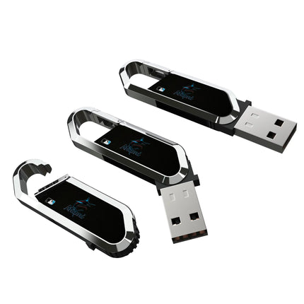 Miami Marlins Solid USB 64GB Clip Style Flash Drive