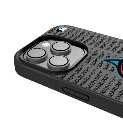 Miami Marlins Text Backdrop Bump Phone Case for Apple iPhone