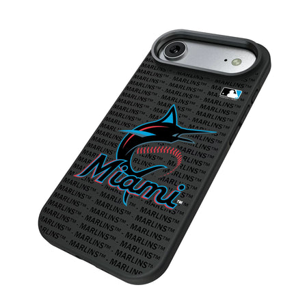 Miami Marlins Text Backdrop Bump Phone Case for Apple iPhone