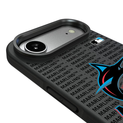 Miami Marlins Text Backdrop Bump Phone Case for Apple iPhone