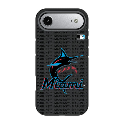 Miami Marlins Text Backdrop Bump Phone Case for Apple iPhone