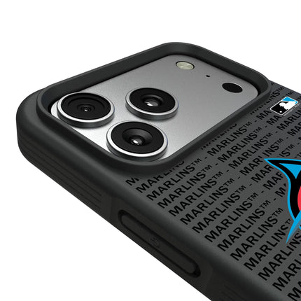 Miami Marlins Text Backdrop Bump Phone Case for Apple iPhone