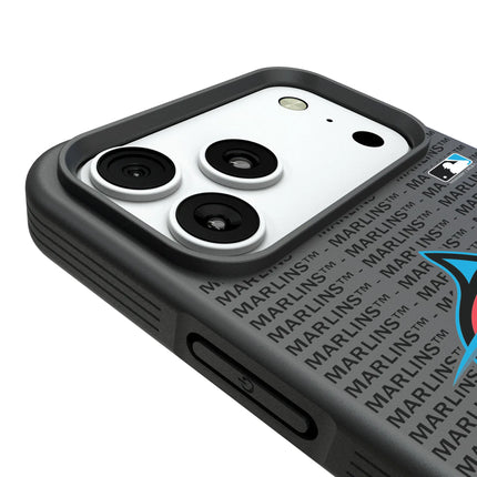 Miami Marlins Text Backdrop Bump Phone Case for Apple iPhone