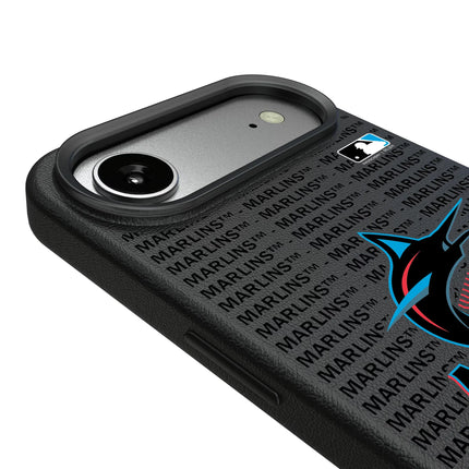 Miami Marlins Text Backdrop MagSafe Compatible Phone Case for Apple iPhone