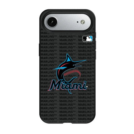 Miami Marlins Text Backdrop MagSafe Compatible Phone Case for Apple iPhone