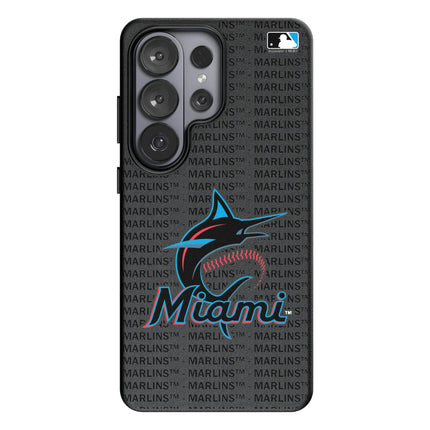 Miami Marlins Text Backdrop MagSafe Compatible Phone Case for Samsung Galaxy
