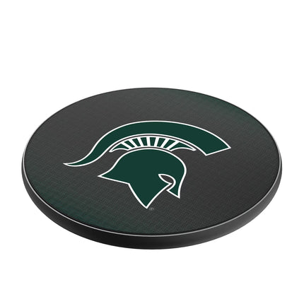Michigan State University Spartans Linen 15-Watt Wireless Charger