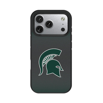 Michigan State University Spartans Linen Bump Phone Case for Apple iPhone