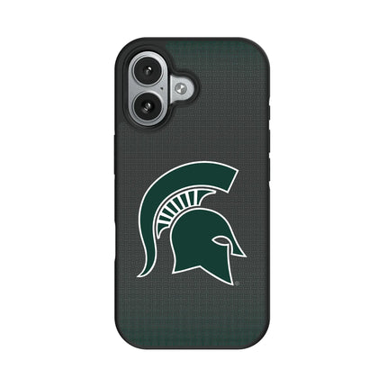 Michigan State University Spartans Linen Bump Phone Case for Apple iPhone