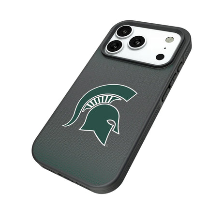 Michigan State University Spartans Linen Bump Phone Case for Apple iPhone