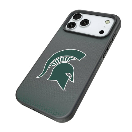 Michigan State University Spartans Linen Bump Phone Case for Apple iPhone