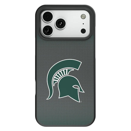 Michigan State University Spartans Linen Bump Phone Case for Apple iPhone