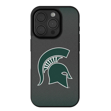 Michigan State University Spartans Linen Bump Phone Case for Apple iPhone