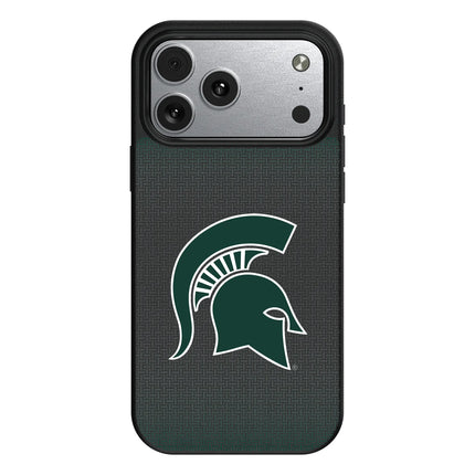 Michigan State University Spartans Linen MagSafe Compatible Phone Case for Apple iPhone