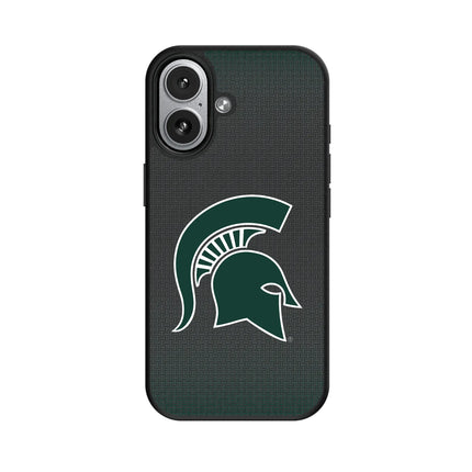 Michigan State University Spartans Linen MagSafe Compatible Phone Case for Apple iPhone