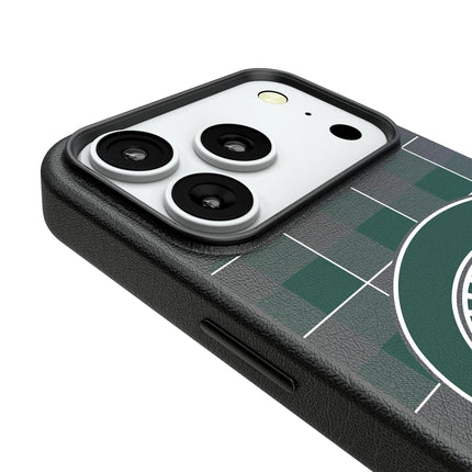 Michigan State University Spartans Plaid MagSafe Compatible Phone Case for Apple iPhone