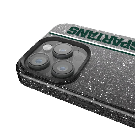 Michigan State University Spartans Sidebar Black Bling Phone Case for Apple iPhone