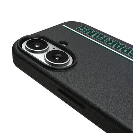 Michigan State University Spartans Sidebar MagSafe Compatible Phone Case for Apple iPhone